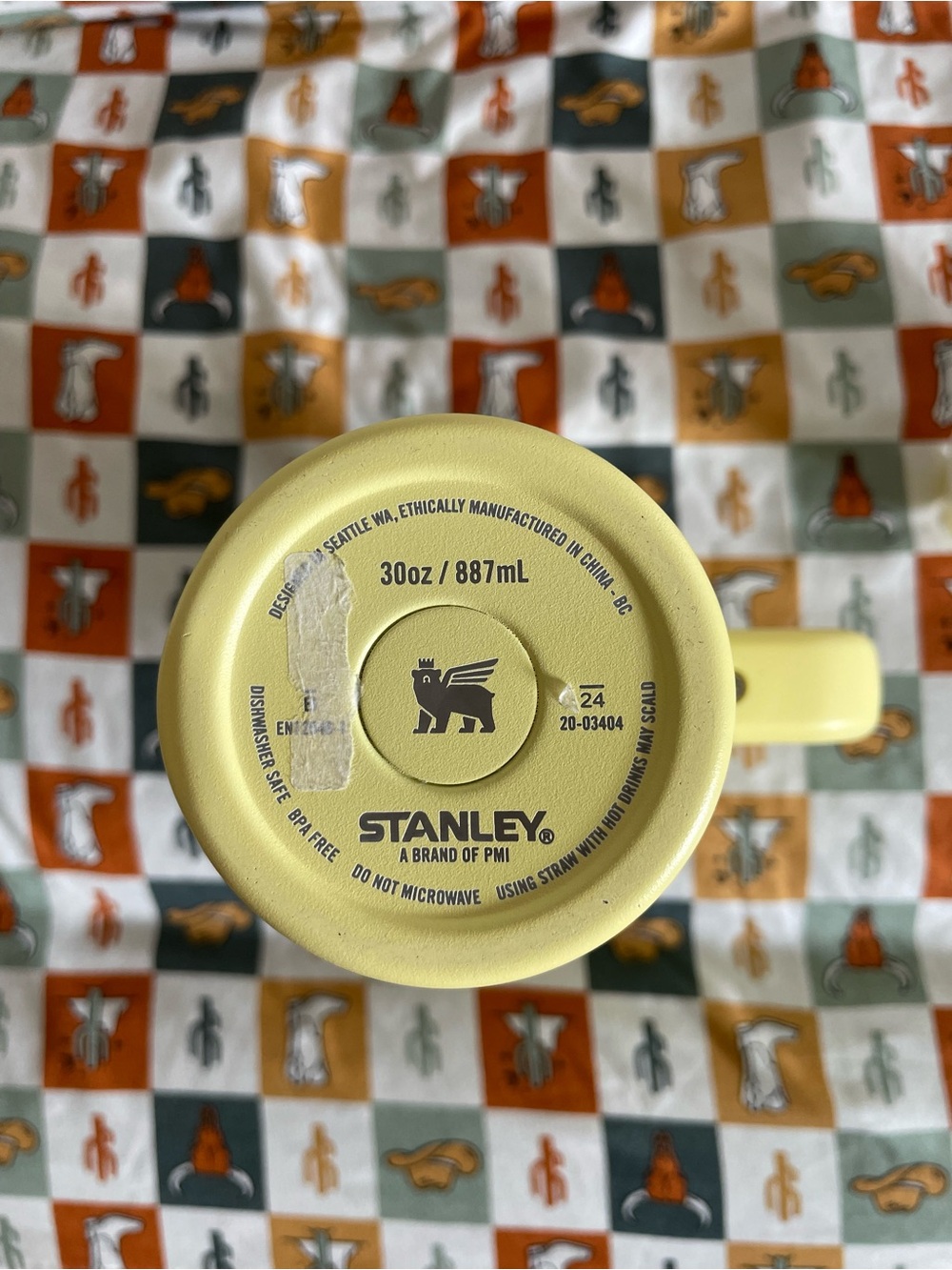 Stanley Yellow 30 oz Insulated Cup with Handle - Picture 8 of 8